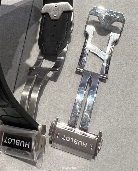 hublot watch strap|Hublot watch strap with clasp.